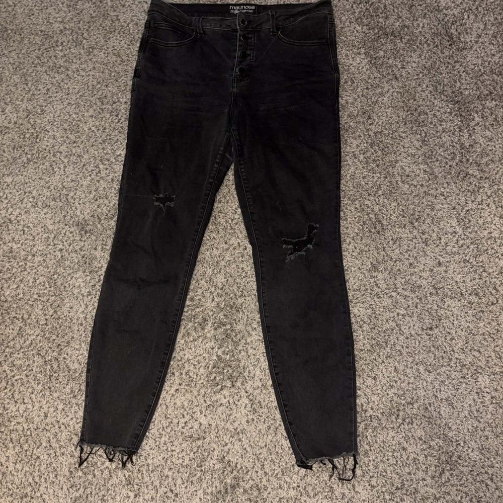 Maurices Everflex High-Rise Charcoal Pants